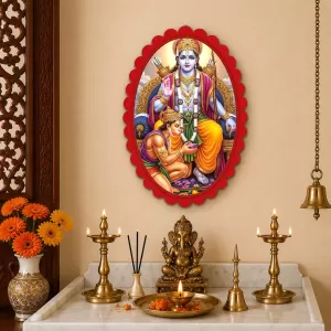 Rama Wall Decorative Showpiece 6 X 8 Inch | 4 MM MDF Wooden Glossy Sublimation Print | Back Hook Wall Hanging | Home Temple & Living Room Decor (F57441) Rama Wall Decorative Showpiece 6 X 8 Inch | 4 MM MDF Wooden Glossy Sublimation Print | Back Hook Wall Hanging | Home Temple & Living Room Decor (F57441)