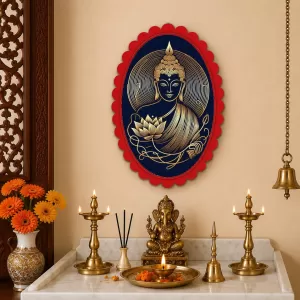 Buddha Wall Decorative Showpiece 6 X 8 Inch | 4 MM MDF Wooden Glossy Sublimation Print | Back Hook Wall Hanging | Home Temple & Living Room Decor (F57454) Buddha Wall Decorative Showpiece 6 X 8 Inch | 4 MM MDF Wooden Glossy Sublimation Print | Back Hook Wall Hanging | Home Temple & Living Room Decor (F57454)