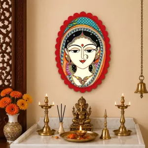 Goddess Durga Wall Decorative Showpiece 6 X 8 Inch | 4 MM MDF Wooden Glossy Sublimation Print | Back Hook Wall Hanging | Home Temple & Living Room Decor (F57460) Goddess Durga Wall Decorative Showpiece 6 X 8 Inch | 4 MM MDF Wooden Glossy Sublimation Print | Back Hook Wall Hanging | Home Temple & Living Room Decor (F57460)