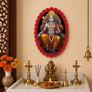 Rama Wall Decorative Showpiece 6 X 8 Inch | 4 MM MDF Wooden Glossy Sublimation Print | Back Hook Wall Hanging | Home Temple & Living Room Decor (F57500) Rama Wall Decorative Showpiece 6 X 8 Inch | 4 MM MDF Wooden Glossy Sublimation Print | Back Hook Wall Hanging | Home Temple & Living Room Decor (F57500)