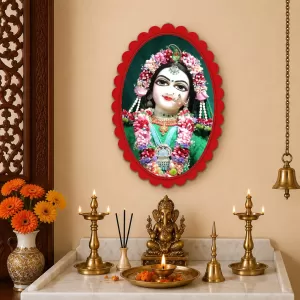 Shree Krishna Wall Decorative Showpiece 6 X 8 Inch | 4 MM MDF Wooden Glossy Sublimation Print | Back Hook Wall Hanging | Home Temple & Living Room Decor (F57504) Shree Krishna Wall Decorative Showpiece 6 X 8 Inch | 4 MM MDF Wooden Glossy Sublimation Print | Back Hook Wall Hanging | Home Temple & Living Room Decor (F57504)