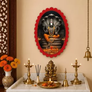 Lord Ganesha Wall Decorative Showpiece 6 X 8 Inch | 4 MM MDF Wooden Glossy Sublimation Print | Back Hook Wall Hanging | Home Temple & Living Room Decor (F57715) Lord Ganesha Wall Decorative Showpiece 6 X 8 Inch | 4 MM MDF Wooden Glossy Sublimation Print | Back Hook Wall Hanging | Home Temple & Living Room Decor (F57715)