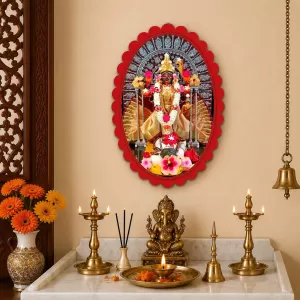 Yellamma Wall Decorative Showpiece 6 X 8 Inch | 4 MM MDF Wooden Glossy Sublimation Print | Back Hook Wall Hanging | Home Temple & Living Room Decor (F57718) Yellamma Wall Decorative Showpiece 6 X 8 Inch | 4 MM MDF Wooden Glossy Sublimation Print | Back Hook Wall Hanging | Home Temple & Living Room Decor (F57718)