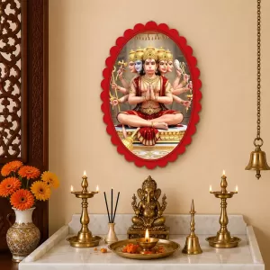 Lord Brahma Wall Decorative Showpiece 6 X 8 Inch | 4 MM MDF Wooden Glossy Sublimation Print | Back Hook Wall Hanging | Home Temple & Living Room Decor (F57737) Lord Brahma Wall Decorative Showpiece 6 X 8 Inch | 4 MM MDF Wooden Glossy Sublimation Print | Back Hook Wall Hanging | Home Temple & Living Room Decor (F57737)