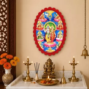 Lord Ganesha Wall Decorative Showpiece 6 X 8 Inch | 4 MM MDF Wooden Glossy Sublimation Print | Back Hook Wall Hanging | Home Temple & Living Room Decor (F57745) Lord Ganesha Wall Decorative Showpiece 6 X 8 Inch | 4 MM MDF Wooden Glossy Sublimation Print | Back Hook Wall Hanging | Home Temple & Living Room Decor (F57745)
