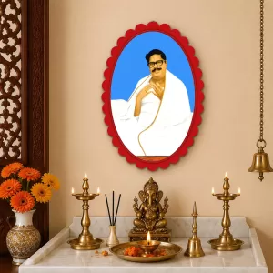 PoomaLord Ram Wall Decorative Showpiece 6 X 8 Inch | 4 MM MDF Wooden Glossy Sublimation Print | Back Hook Wall Hanging | Home Temple & Living Room Decor (F57746)