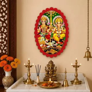 Lord Ganesha And Lord Ganesha Wall Decorative Showpiece 6 X 8 Inch | 4 MM MDF Wooden Glossy Sublimation Print | Back Hook Wall Hanging | Home Temple & Living Room Decor (F57755) Lord Ganesha And Lord Ganesha Wall Decorative Showpiece 6 X 8 Inch | 4 MM MDF Wooden Glossy Sublimation Print | Back Hook Wall Hanging | Home Temple & Living Room Decor (F57755)