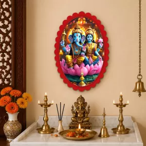 Lord Ganesha And Lord Ganesha Wall Decorative Showpiece 6 X 8 Inch | 4 MM MDF Wooden Glossy Sublimation Print | Back Hook Wall Hanging | Home Temple & Living Room Decor (F57834) Lord Ganesha And Lord Ganesha Wall Decorative Showpiece 6 X 8 Inch | 4 MM MDF Wooden Glossy Sublimation Print | Back Hook Wall Hanging | Home Temple & Living Room Decor (F57834)