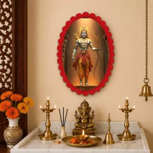 Ram Wall Decorative Showpiece 6 X 8 Inch | 4 MM MDF Wooden Glossy Sublimation Print | Back Hook Wall Hanging | Home Temple & Living Room Decor (F57886) Ram Wall Decorative Showpiece 6 X 8 Inch | 4 MM MDF Wooden Glossy Sublimation Print | Back Hook Wall Hanging | Home Temple & Living Room Decor (F57886)