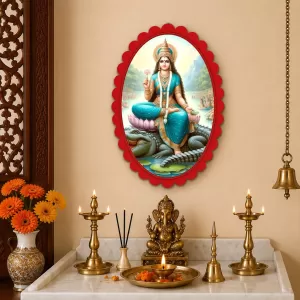 Lord Ganesha Wall Decorative Showpiece 6 X 8 Inch | 4 MM MDF Wooden Glossy Sublimation Print | Back Hook Wall Hanging | Home Temple & Living Room Decor (F57947) Lord Ganesha Wall Decorative Showpiece 6 X 8 Inch | 4 MM MDF Wooden Glossy Sublimation Print | Back Hook Wall Hanging | Home Temple & Living Room Decor (F57947)