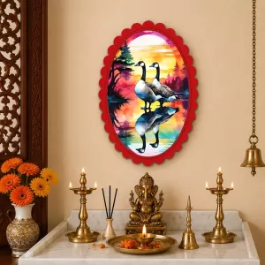 Canada Geese Wall Decorative Showpiece 6 X 8 Inch | 4 MM MDF Wooden Glossy Sublimation Print | Back Hook Wall Hanging | Home Temple & Living Room Decor (F57980) Canada Geese Wall Decorative Showpiece 6 X 8 Inch | 4 MM MDF Wooden Glossy Sublimation Print | Back Hook Wall Hanging | Home Temple & Living Room Decor (F57980)