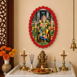 Kandhara Alangharam Wall Decorative Showpiece 6 X 8 Inch | 4 MM MDF Wooden Glossy Sublimation Print | Back Hook Wall Hanging | Home Temple & Living Room Decor (F58046) Kandhara Alangharam Wall Decorative Showpiece 6 X 8 Inch | 4 MM MDF Wooden Glossy Sublimation Print | Back Hook Wall Hanging | Home Temple & Living Room Decor (F58046)