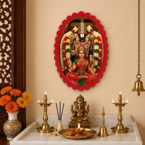 Lakshmi Wall Decorative Showpiece 6 X 8 Inch | 4 MM MDF Wooden Glossy Sublimation Print | Back Hook Wall Hanging | Home Temple & Living Room Decor (F58051) Lakshmi Wall Decorative Showpiece 6 X 8 Inch | 4 MM MDF Wooden Glossy Sublimation Print | Back Hook Wall Hanging | Home Temple & Living Room Decor (F58051)