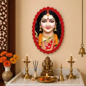 Goddess Durga Wall Decorative Showpiece 6 X 8 Inch | 4 MM MDF Wooden Glossy Sublimation Print | Back Hook Wall Hanging | Home Temple & Living Room Decor (F58057) Goddess Durga Wall Decorative Showpiece 6 X 8 Inch | 4 MM MDF Wooden Glossy Sublimation Print | Back Hook Wall Hanging | Home Temple & Living Room Decor (F58057)