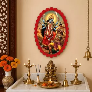 Kali Wall Decorative Showpiece 6 X 8 Inch | 4 MM MDF Wooden Glossy Sublimation Print | Back Hook Wall Hanging | Home Temple & Living Room Decor (F58061) Kali Wall Decorative Showpiece 6 X 8 Inch | 4 MM MDF Wooden Glossy Sublimation Print | Back Hook Wall Hanging | Home Temple & Living Room Decor (F58061)