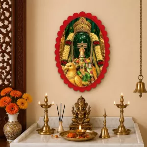 Lakshmi Wall Decorative Showpiece 6 X 8 Inch | 4 MM MDF Wooden Glossy Sublimation Print | Back Hook Wall Hanging | Home Temple & Living Room Decor (F58075) Lakshmi Wall Decorative Showpiece 6 X 8 Inch | 4 MM MDF Wooden Glossy Sublimation Print | Back Hook Wall Hanging | Home Temple & Living Room Decor (F58075)