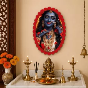 Krishna Wall Decorative Showpiece 6 X 8 Inch | 4 MM MDF Wooden Glossy Sublimation Print | Back Hook Wall Hanging | Home Temple & Living Room Decor (F58076) Krishna Wall Decorative Showpiece 6 X 8 Inch | 4 MM MDF Wooden Glossy Sublimation Print | Back Hook Wall Hanging | Home Temple & Living Room Decor (F58076)