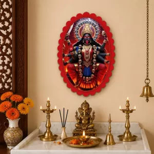 Kali Wall Decorative Showpiece 6 X 8 Inch | 4 MM MDF Wooden Glossy Sublimation Print | Back Hook Wall Hanging | Home Temple & Living Room Decor (F58079) Kali Wall Decorative Showpiece 6 X 8 Inch | 4 MM MDF Wooden Glossy Sublimation Print | Back Hook Wall Hanging | Home Temple & Living Room Decor (F58079)