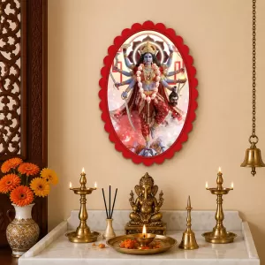 Kali Wall Decorative Showpiece 6 X 8 Inch | 4 MM MDF Wooden Glossy Sublimation Print | Back Hook Wall Hanging | Home Temple & Living Room Decor (F58086) Kali Wall Decorative Showpiece 6 X 8 Inch | 4 MM MDF Wooden Glossy Sublimation Print | Back Hook Wall Hanging | Home Temple & Living Room Decor (F58086)