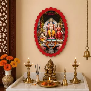 Lord Ganesha Wall Decorative Showpiece 6 X 8 Inch | 4 MM MDF Wooden Glossy Sublimation Print | Back Hook Wall Hanging | Home Temple & Living Room Decor (F58098) Lord Ganesha Wall Decorative Showpiece 6 X 8 Inch | 4 MM MDF Wooden Glossy Sublimation Print | Back Hook Wall Hanging | Home Temple & Living Room Decor (F58098)
