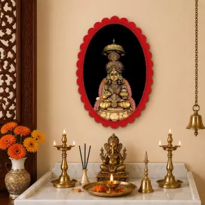 Lakshmi Wall Decorative Showpiece 6 X 8 Inch | 4 MM MDF Wooden Glossy Sublimation Print | Back Hook Wall Hanging | Home Temple & Living Room Decor (F58111) Lakshmi Wall Decorative Showpiece 6 X 8 Inch | 4 MM MDF Wooden Glossy Sublimation Print | Back Hook Wall Hanging | Home Temple & Living Room Decor (F58111)