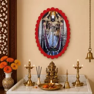 Venkateswara Wall Decorative Showpiece 6 X 8 Inch | 4 MM MDF Wooden Glossy Sublimation Print | Back Hook Wall Hanging | Home Temple & Living Room Decor (F58134) Venkateswara Wall Decorative Showpiece 6 X 8 Inch | 4 MM MDF Wooden Glossy Sublimation Print | Back Hook Wall Hanging | Home Temple & Living Room Decor (F58134)