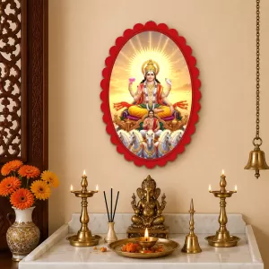 Surya Wall Decorative Showpiece 6 X 8 Inch | 4 MM MDF Wooden Glossy Sublimation Print | Back Hook Wall Hanging | Home Temple & Living Room Decor (F58149) Surya Wall Decorative Showpiece 6 X 8 Inch | 4 MM MDF Wooden Glossy Sublimation Print | Back Hook Wall Hanging | Home Temple & Living Room Decor (F58149)