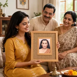 Mah Laminated Jute Wall Photo Frame, 14 X 16 Inch (F173917) Mah Laminated Jute Wall Photo Frame, 14 X 16 Inch (F173917)