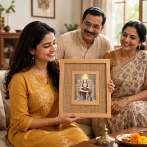 Panchmukhi Hanuman Laminated Jute Wall Photo Frame, 14 X 16 Inch (F174060) Panchmukhi Hanuman Laminated Jute Wall Photo Frame, 14 X 16 Inch (F174060)