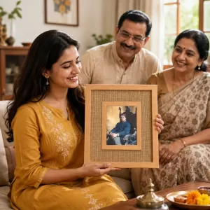 Swami Vivekananda Laminated Jute Wall Photo Frame, 14 X 16 Inch (F174101) Swami Vivekananda Laminated Jute Wall Photo Frame, 14 X 16 Inch (F174101)