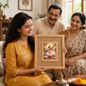 Saras Laminated Jute Wall Photo Frame, 14 X 16 Inch (F174217) Saras Laminated Jute Wall Photo Frame, 14 X 16 Inch (F174217)