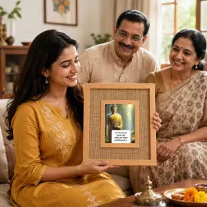 Buddha Laminated Jute Wall Photo Frame, 14 X 16 Inch (F174225) Buddha Laminated Jute Wall Photo Frame, 14 X 16 Inch (F174225)