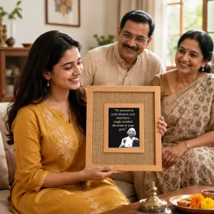 A P J Abdul Kalam Laminated Jute Wall Photo Frame, 14 X 16 Inch (F174261) A P J Abdul Kalam Laminated Jute Wall Photo Frame, 14 X 16 Inch (F174261)