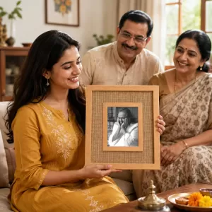 Shri Shri Ravi Shankar Laminated Jute Wall Photo Frame, 14 X 16 Inch (F174267) Shri Shri Ravi Shankar Laminated Jute Wall Photo Frame, 14 X 16 Inch (F174267)