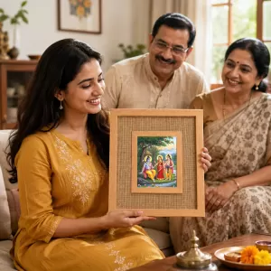 Lord Ram Laminated Jute Wall Photo Frame, 14 X 16 Inch (F174271) Lord Ram Laminated Jute Wall Photo Frame, 14 X 16 Inch (F174271)