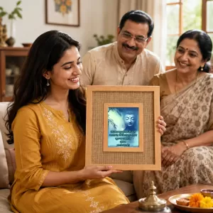 Buddha Laminated Jute Wall Photo Frame, 14 X 16 Inch (F174722) Buddha Laminated Jute Wall Photo Frame, 14 X 16 Inch (F174722)