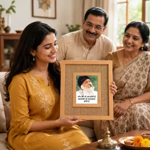 Osho Laminated Jute Wall Photo Frame, 14 X 16 Inch (F174759)