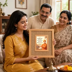 Swami Vivekananda Laminated Jute Wall Photo Frame, 14 X 16 Inch (F174829) Swami Vivekananda Laminated Jute Wall Photo Frame, 14 X 16 Inch (F174829)