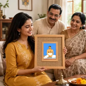 Shree Shree Thakur Anukul Laminated Jute Wall Photo Frame, 14 X 16 Inch (F174913) Shree Shree Thakur Anukul Laminated Jute Wall Photo Frame, 14 X 16 Inch (F174913)