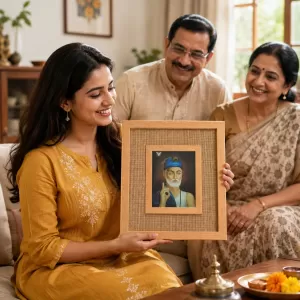 Sant Laminated Jute Wall Photo Frame, 14 X 16 Inch (F174934) Sant Laminated Jute Wall Photo Frame, 14 X 16 Inch (F174934)