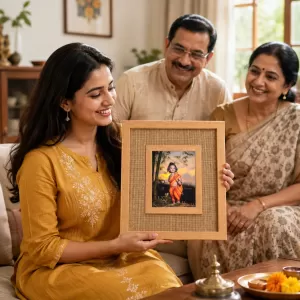 Baby Ram Laminated Jute Wall Photo Frame, 14 X 16 Inch (F175031) Baby Ram Laminated Jute Wall Photo Frame, 14 X 16 Inch (F175031)