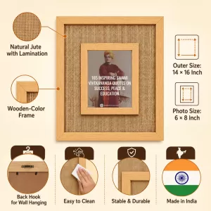 Swami Vivekananda Laminated Jute Wall Photo Frame, 14 X 16 Inch (F174100) Swami Vivekananda Laminated Jute Wall Photo Frame, 14 X 16 Inch (F174100)
