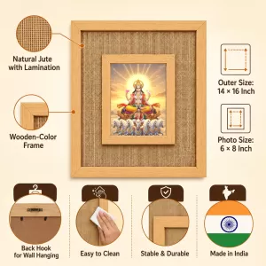 Surya Laminated Jute Wall Photo Frame, 14 X 16 Inch (F174250) Surya Laminated Jute Wall Photo Frame, 14 X 16 Inch (F174250)