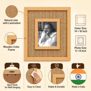 Shri Shri Ravi Shankar Laminated Jute Wall Photo Frame, 14 X 16 Inch (F174267) Shri Shri Ravi Shankar Laminated Jute Wall Photo Frame, 14 X 16 Inch (F174267)