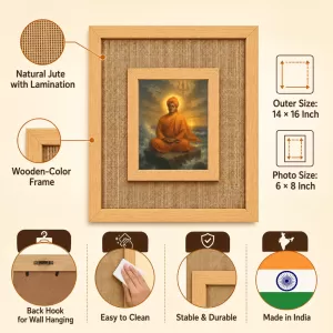 Swami Vivekananda Laminated Jute Wall Photo Frame, 14 X 16 Inch (F174600) Swami Vivekananda Laminated Jute Wall Photo Frame, 14 X 16 Inch (F174600)