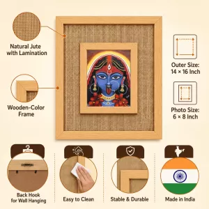 Goddess Kali Laminated Jute Wall Photo Frame, 14 X 16 Inch (F174862) Goddess Kali Laminated Jute Wall Photo Frame, 14 X 16 Inch (F174862)