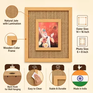 Sant Kabir Das Laminated Jute Wall Photo Frame, 14 X 16 Inch (F174887) Sant Kabir Das Laminated Jute Wall Photo Frame, 14 X 16 Inch (F174887)