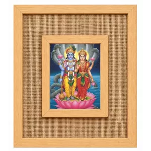 Lakshmi Narayana Laminated Jute Wall Photo Frame, 14 X 16 Inch (F173873) Lakshmi Narayana Laminated Jute Wall Photo Frame, 14 X 16 Inch (F173873)