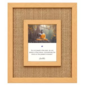 Buddha Laminated Jute Wall Photo Frame, 14 X 16 Inch (F173877) Buddha Laminated Jute Wall Photo Frame, 14 X 16 Inch (F173877)