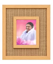 Amma Amritanandamayi Laminated Jute Wall Photo Frame, 14 X 16 Inch (F173881)